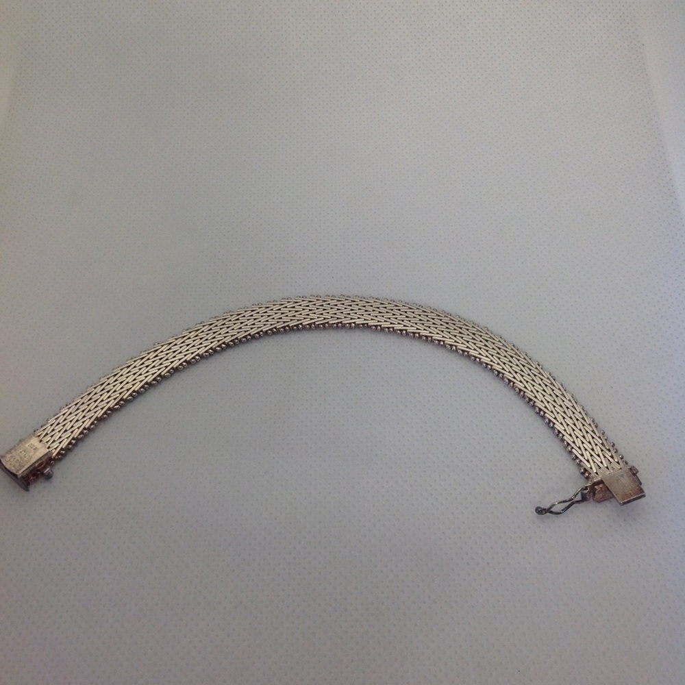 Milor Italy 925 Sterling Silver Byzantine Bracelet